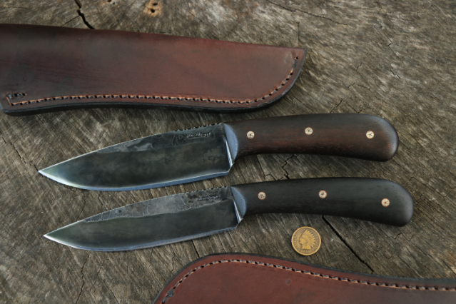 Belt Knives, High Carbon Hunting Knives, Hand Forged Knives, Lucas Forge, Custom Hunting Knives