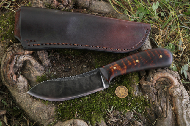 Nessmuk Knife, Custom Nessmuk, Custom Hunting Knives, Sears Nessmuk, Hunting Knife, Camping Knife, Hand Forged Knives