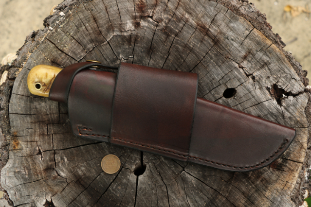 Classic Hunter, Classic Hunting Knife, Lucas Forge, Hand Forged Knives, Outdoor Belt Knife, Frontier Knives, Heirloom Knife