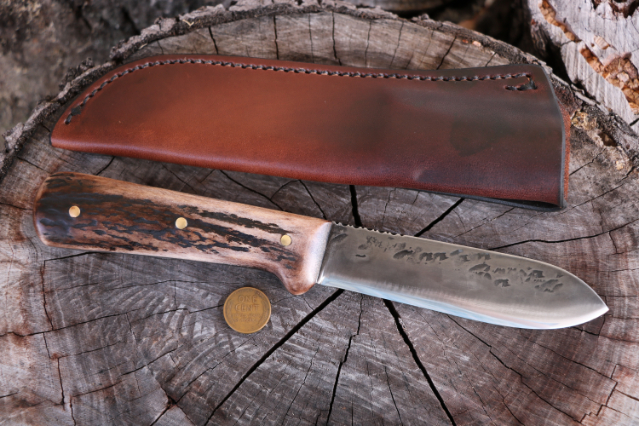 Hammer Forged Knife, Custom Forged Knife, Lucas Forge, Custom Hunting Knives, Kephart, Custom Kephart Knife
