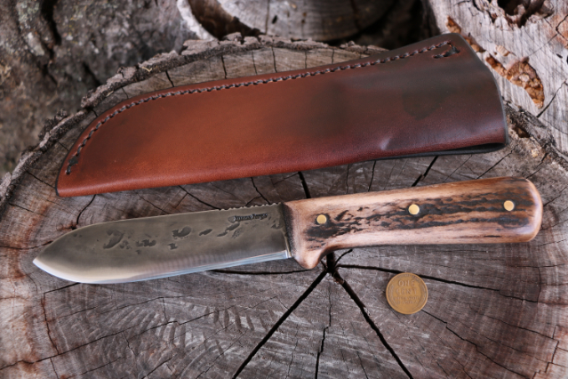 Hammer Forged Knife, Custom Forged Knife, Lucas Forge, Custom Hunting Knives, Kephart, Custom Kephart Knife