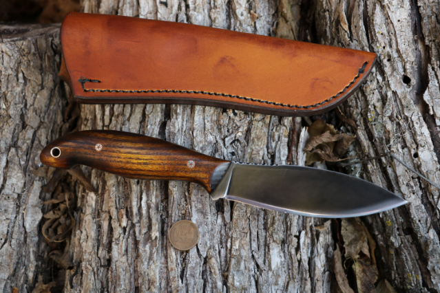 Jack Pine Special, Jack Pine Knife, Canadian Belt Knife, Willow Leaf Knife, Hunting Knife, Lucas Forge