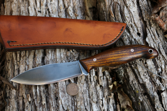 Jack Pine Special, Jack Pine Knife, Canadian Belt Knife, Willow Leaf Knife, Hunting Knife, Lucas Forge