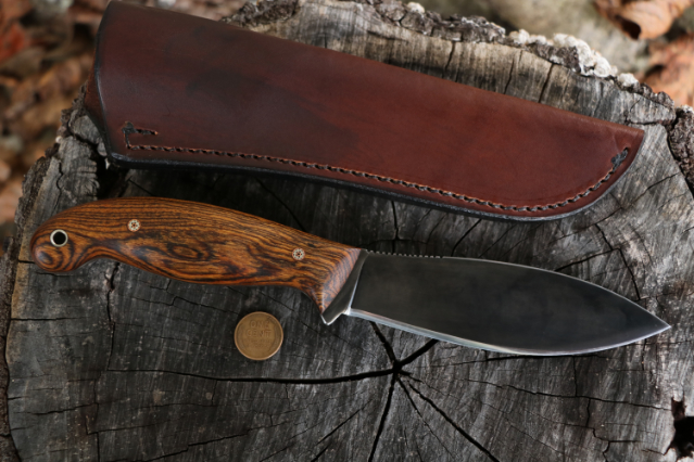 Lucas Forge, Jack Pine Knife, Canadian Willow Leaf Belt Knife, Custom Hunting Knives