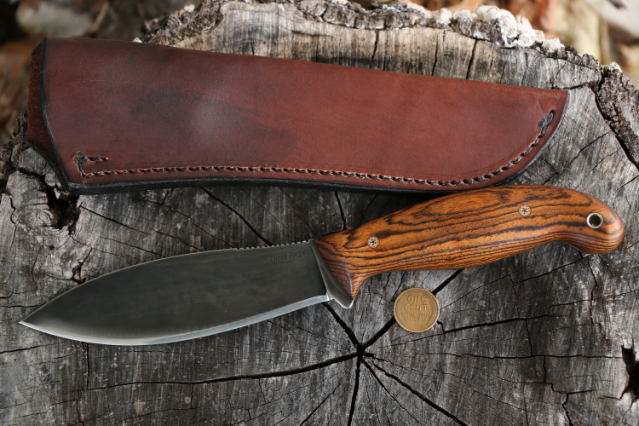 Lucas Forge, Jack Pine Knife, Canadian Willow Leaf Belt Knife, Custom Hunting Knives