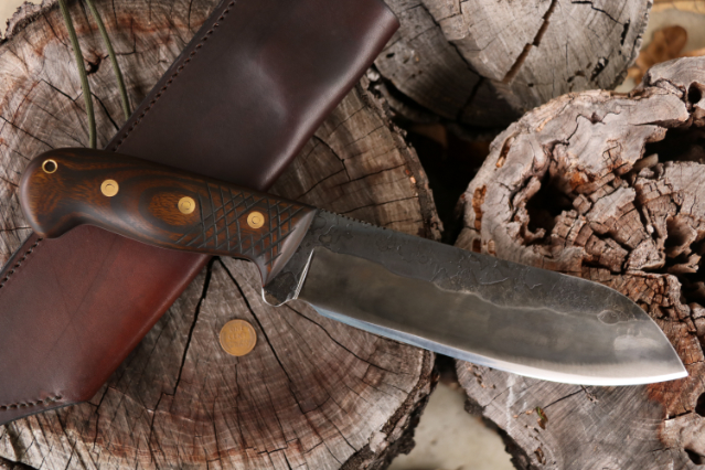 Survival Knife, Chopping Knife, Camp Knife, Heavy Outdoor Knife, Lucas Forge, Custom Hunting Knives