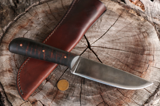 Custom Hunting Knives, Lucas Forge, Powder River Knife, Powder River, Fixed Blade Hunting Knife, High Carbon Steel Knives