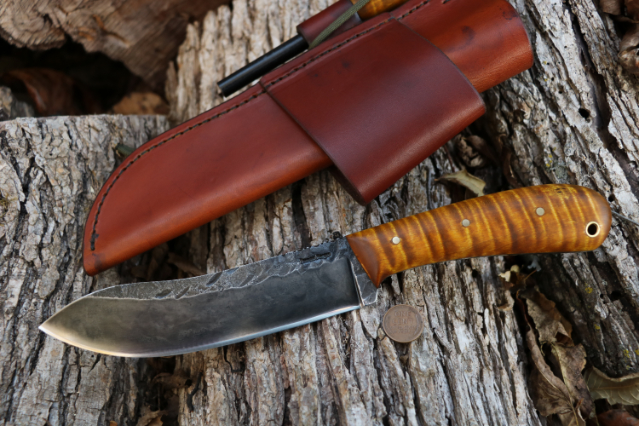 Lucas Forge, Custom Hunting Knives, Woodsman Nessmuk, Nessmuk Knives, Hunting Knives, Camping Knives, Outdoor Knives