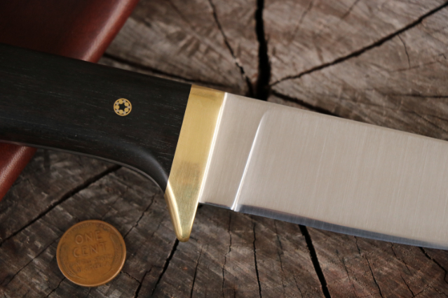 Ebony Knife, Lucas Forge, Custom Hunting Knives, Classic Hunter, Classic Hunting Knife, Deer Hunting Knife, Heirloom Hunting Knife, Customized Hunting Knife, USA Knifemaker