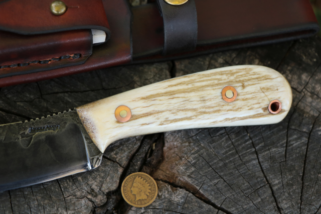 Woodsman Nessmuk, Trekker Knife Sheath, Hunting Knives, Custom Hunting Knives, Forged Knives