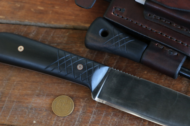 Powder River, Trade Knife, Hunting Knife, Lucas Forge, Custom Hunting Knives