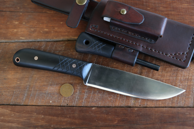 Powder River, Trade Knife, Hunting Knife, Lucas Forge, Custom Hunting Knives