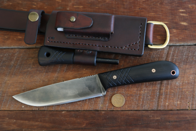 Powder River, Trade Knife, Hunting Knife, Lucas Forge, Custom Hunting Knives