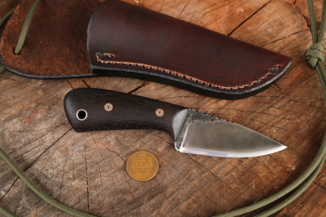 Neck Knife, Custom Outdoor Neck Knife, Lucas Forge, Custom Camping Knife, Hiker's Knife, Ranch Knife
