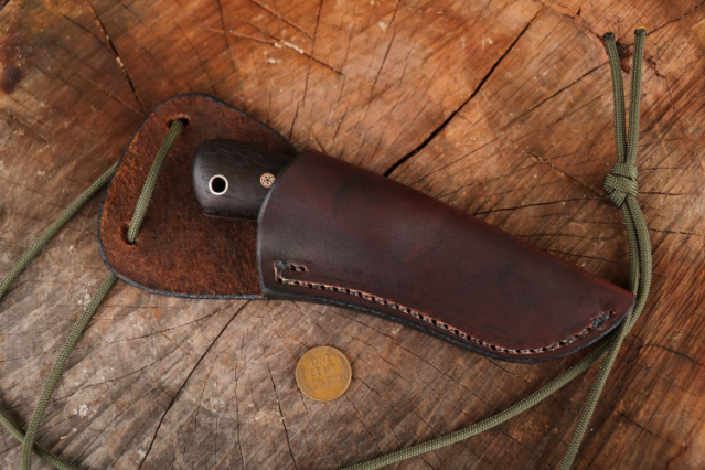 Neck Knife, Custom Outdoor Neck Knife, Lucas Forge, Custom Camping Knife, Hiker's Knife, Ranch Knife
