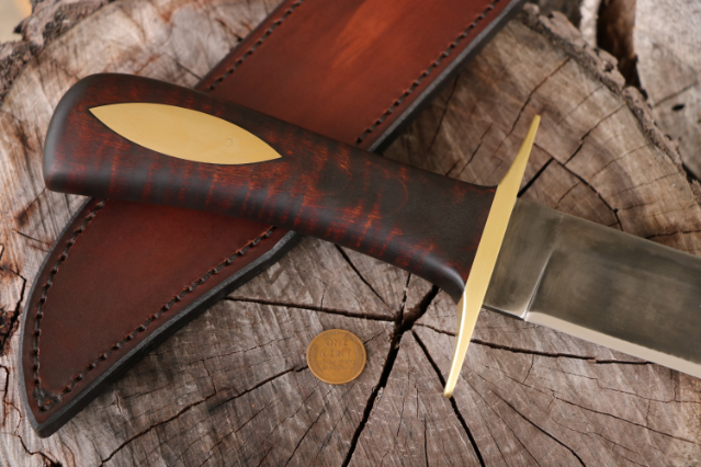 Alamo Bowie, Custom Hunting Knife, Custom Bowie Knife, Lucas Forge