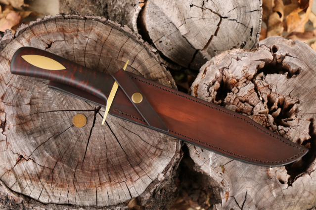 Alamo Bowie, Custom Hunting Knife, Custom Bowie Knife, Lucas Forge