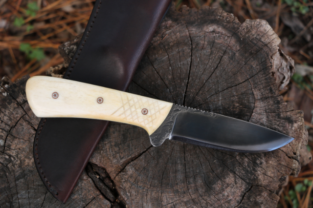 Elk Hunting Knife, Elk River Hunter, Lucas Forge, Custom Hunting Knives, Hand Forged Knives, Custom Forged Knives, USA Made Knives