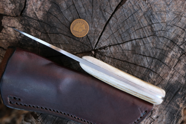 Damascus Blade Knife, Lucas Forge Damascus, Custom Hunting Knives, Lucas Knives, Small Hunting Knife, High Carbon Knives