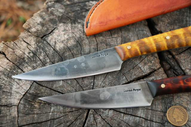 Red Lodge Knife, Lucas Forge, Custom Hunting Knives, Lucas Knives, Hunting Knives, Red Lodge Hunting Knife, Skinning Knife, Custom Steak Knife