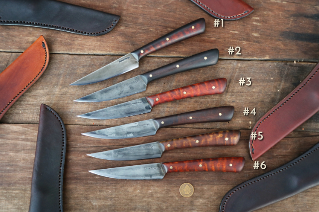 Red Lodge Knife, Lucas Forge, Custom Hunting Knives, Lucas Knives, Hunting Knives, Red Lodge Hunting Knife, Skinning Knife, Custom Steak Knife