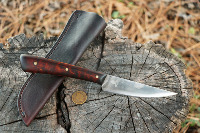 Red Lodge Knife, Lucas Forge, Custom Hunting Knives, Lucas Knives, Hunting Knives, Red Lodge Hunting Knife, Skinning Knife, Custom Steak Knife