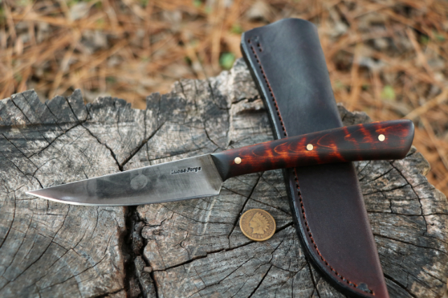 Red Lodge Knife, Lucas Forge, Custom Hunting Knives, Lucas Knives, Hunting Knives, Red Lodge Hunting Knife, Skinning Knife, Custom Steak Knife