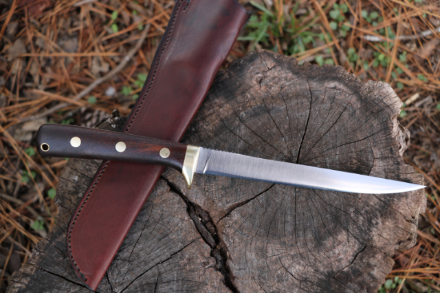 Fillet Knife, Custom Fish Knife, Custom Grilling Knife, Lucas Forge, Custom Hunting Knives