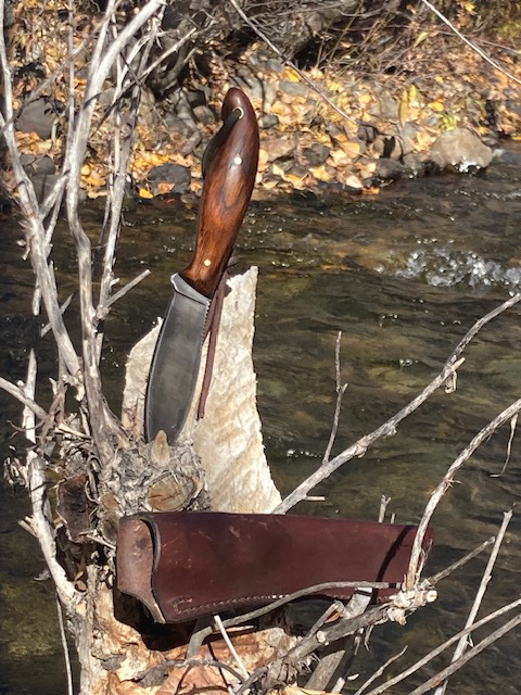 Jack Pine Special, Custom Hunting Knives, Lucas Forge, Willow Leaf Knife
