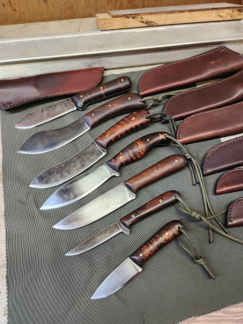 Lucas Forge Knife Collection, Lucas Forge, Custom Hunting Knives