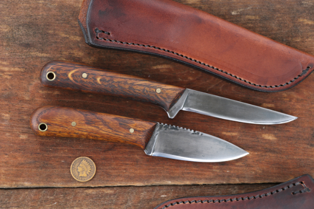 Aged Oak Custom Knives, Lucas Forge, Custom Knife Set, Custom Hunting Knives, ProSkinner, Frontier Knives, USA Made Knives