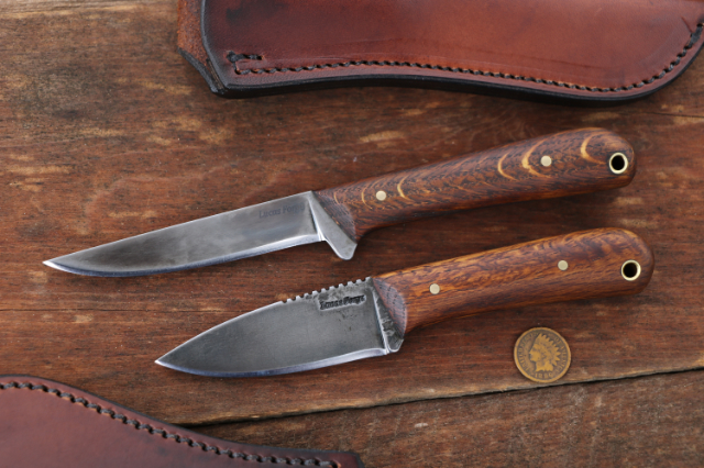 Aged Oak Custom Knives, Lucas Forge, Custom Knife Set, Custom Hunting Knives, ProSkinner, Frontier Knives, USA Made Knives
