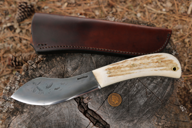 Forged Nessmuk Knife, Handmade Nessmuk Knife, Nessmuk Reproduction Knife, Lucas Forge, Custom Hunting Knives