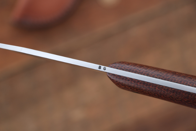 Old Guide Knife, Lucas Forge, Custom Hunting Knives, Elk Hunting Knife