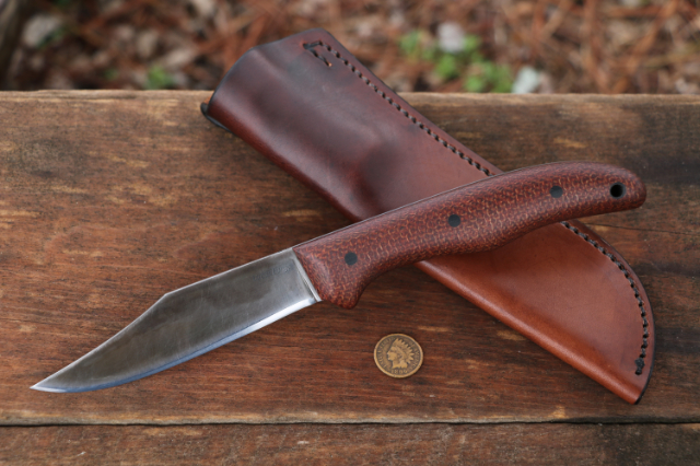 Old Guide Knife, Lucas Forge, Custom Hunting Knives, Elk Hunting Knife