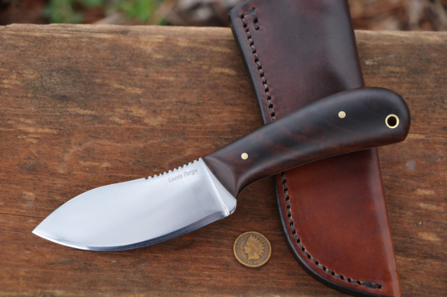 Woodsman Jr., Woodsman Nessmuk, Nessmuk Knife, Lucas Forge Nessmuk, Hunting Knives, Small Hunting Knives, High Carbon Steel Knives