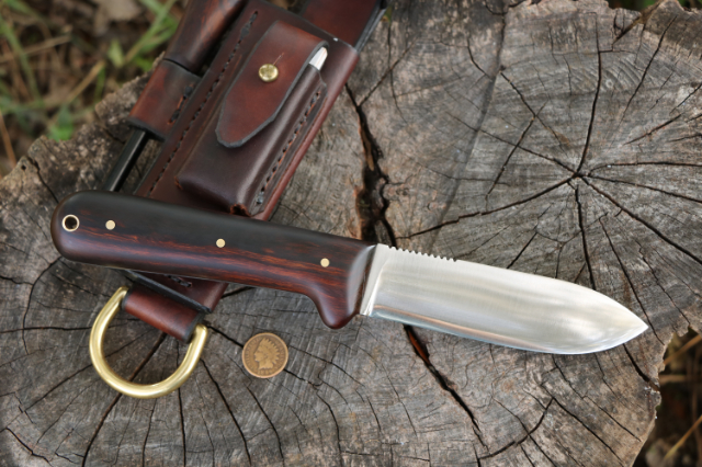 Trekker Sheath, Ironwood Knives, Lucas Forge Kephart, Custom Kephart Knife, Lucas Knives, Custom Hunting Knives