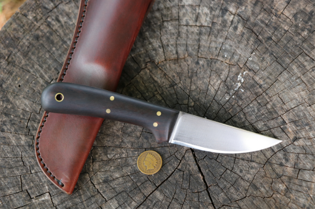 Mini Southfork Belt Knife, Hunting Knives, Lucas Forge, Custom Hunting Knives, Custom Outdoor Knives