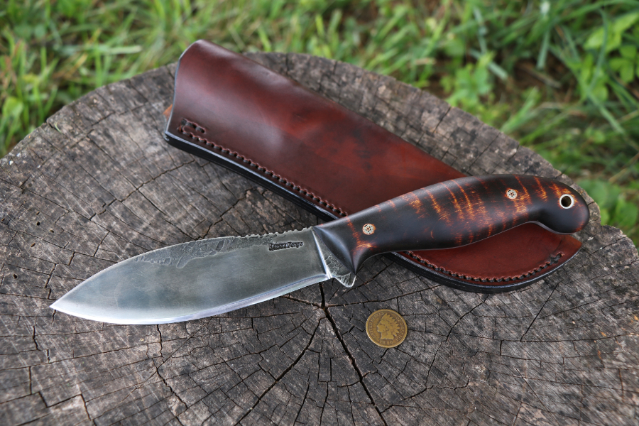 Jack Pine Special, Willow Leaf Knife, Canadian Belt Knife, Hunting Knife, Lucas Forge