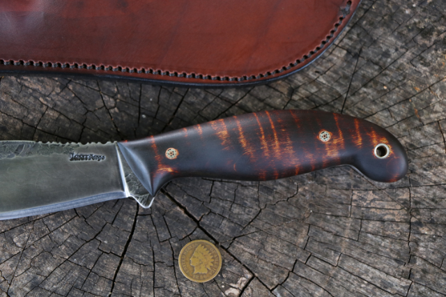 Jack Pine Special, Willow Leaf Knife, Canadian Belt Knife, Hunting Knife, Lucas Forge