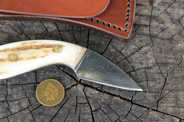 Zipper Desk Knife, Desk Knife, Custom Letter Opener, Damascus Desk Knife, Custom Hunting Knives