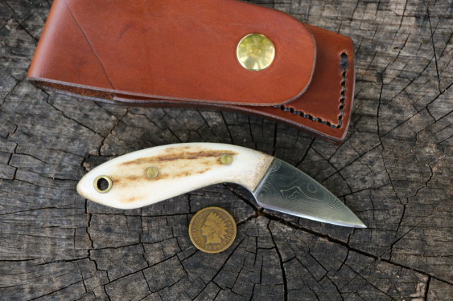 Zipper Desk Knife, Desk Knife, Custom Letter Opener, Damascus Desk Knife, Custom Hunting Knives