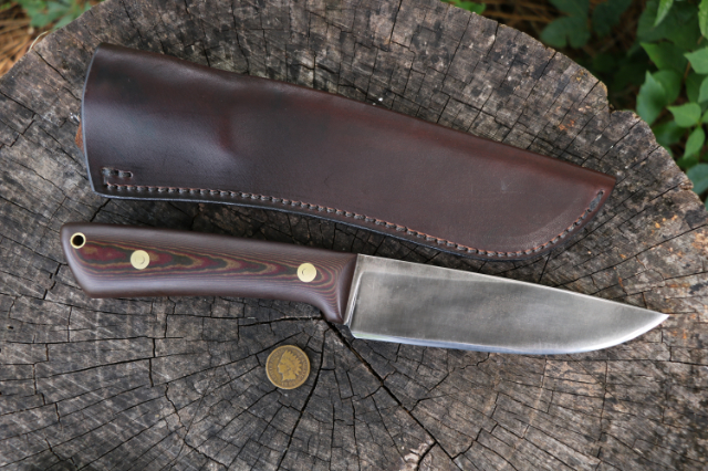 Bush Knife, Custom Hunting Knives, Lucas Forge, Camp Knife