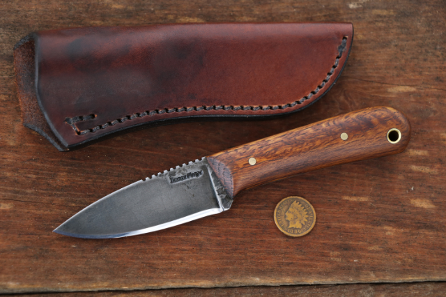 Hammer Forged Knife, Lucas Forge, Hunting Knives, Small Hunting Knives, Small Frontier, USA Made Knives