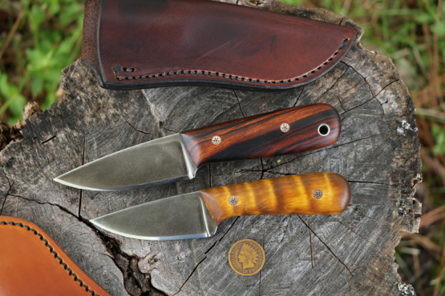 Custom Knife Set, Hunting Knives, Neck Knives, Custom Neck Knife, Lucas Forge, Gift Knives, Handmade Knives, Hand Forged Knives, Lucas Forge Knives